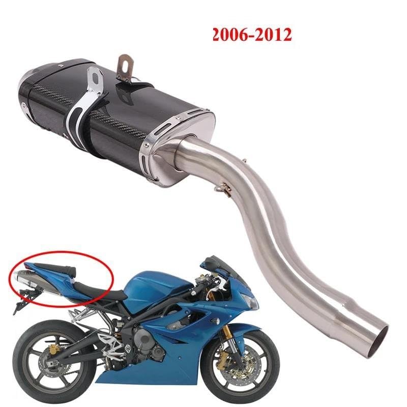 バイク用エキゾーストサイレンサー オートバイの排気マフラーミドル